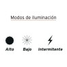 LINTERNA RECARGABLE LED 120 LUMENS TIPO MINERO REF 16716