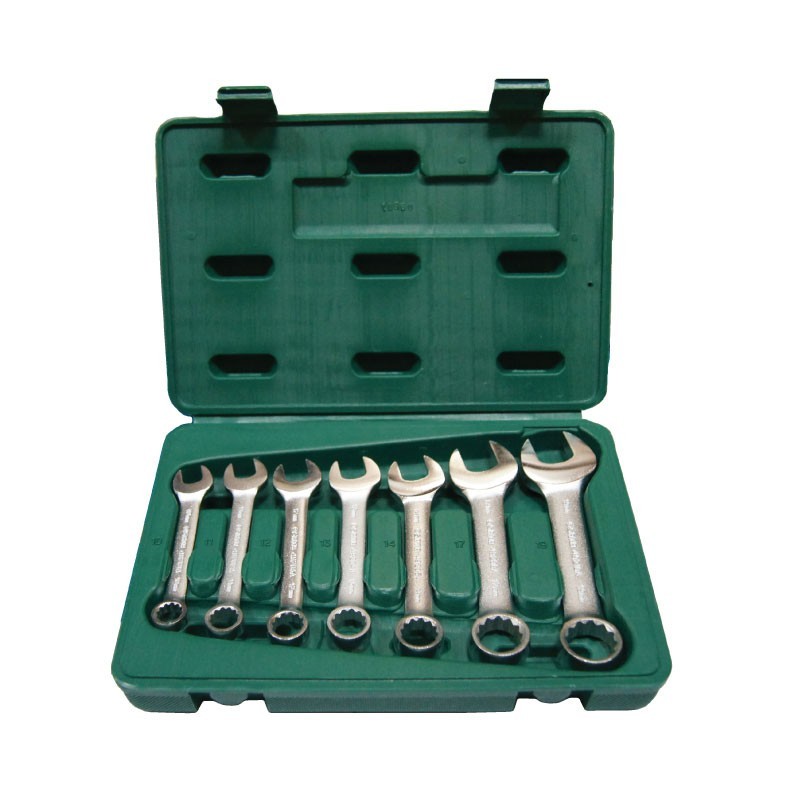 LLAVE COMBINADA CORTA ENANA JGO 7ZS 10MM A 19MM REF. 09033A