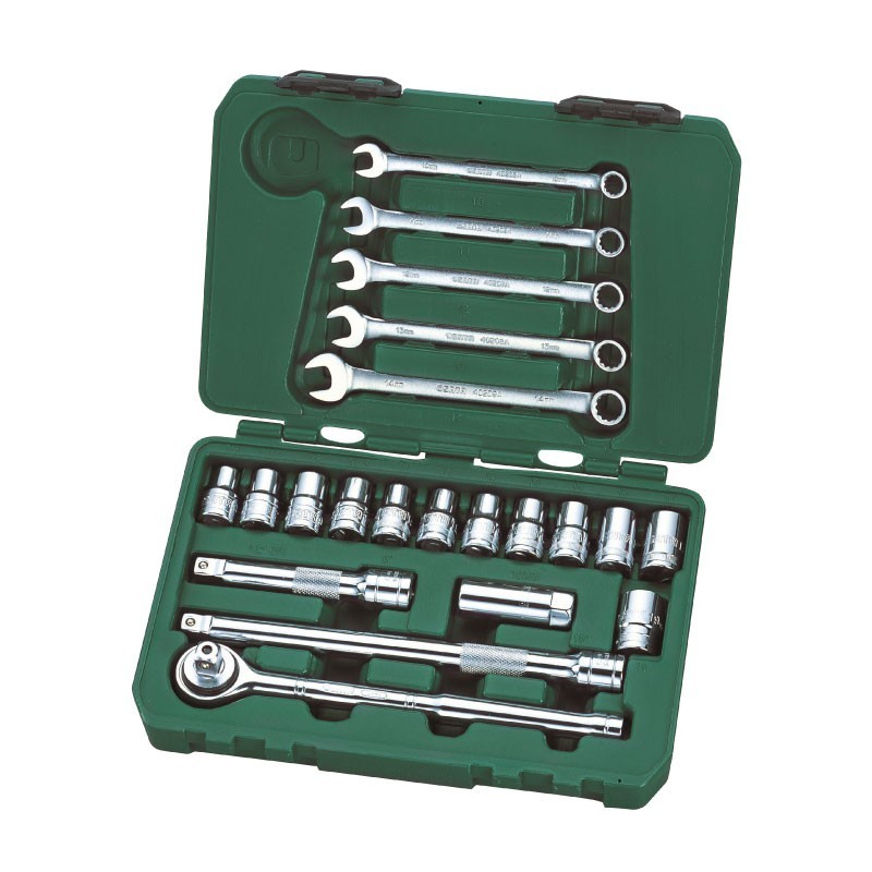 LLAVE COPA JGO MM 21PZS 6PTAS CTE 1/2 MIXTO + LLAVES MM