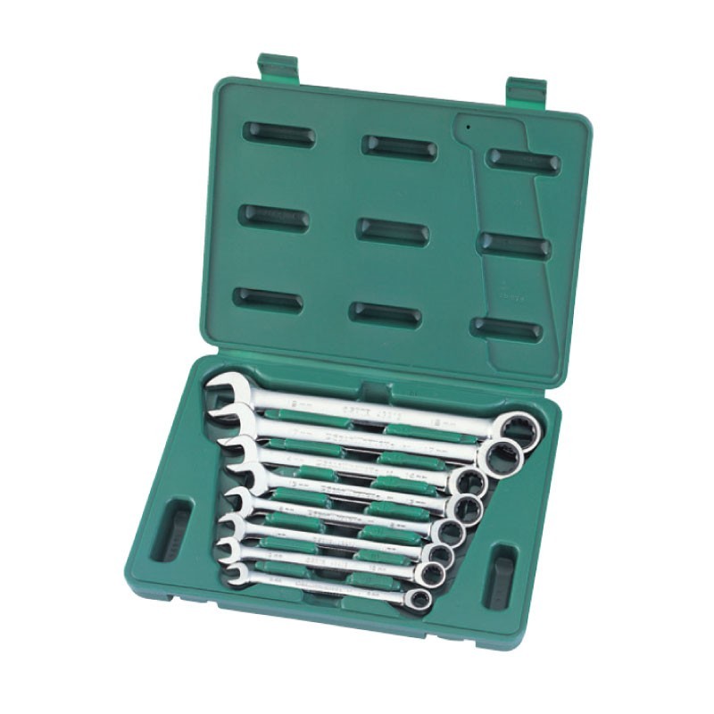 LLAVE COMBINADA JGO TIPO RATCHET DE 8 MM A 19MM