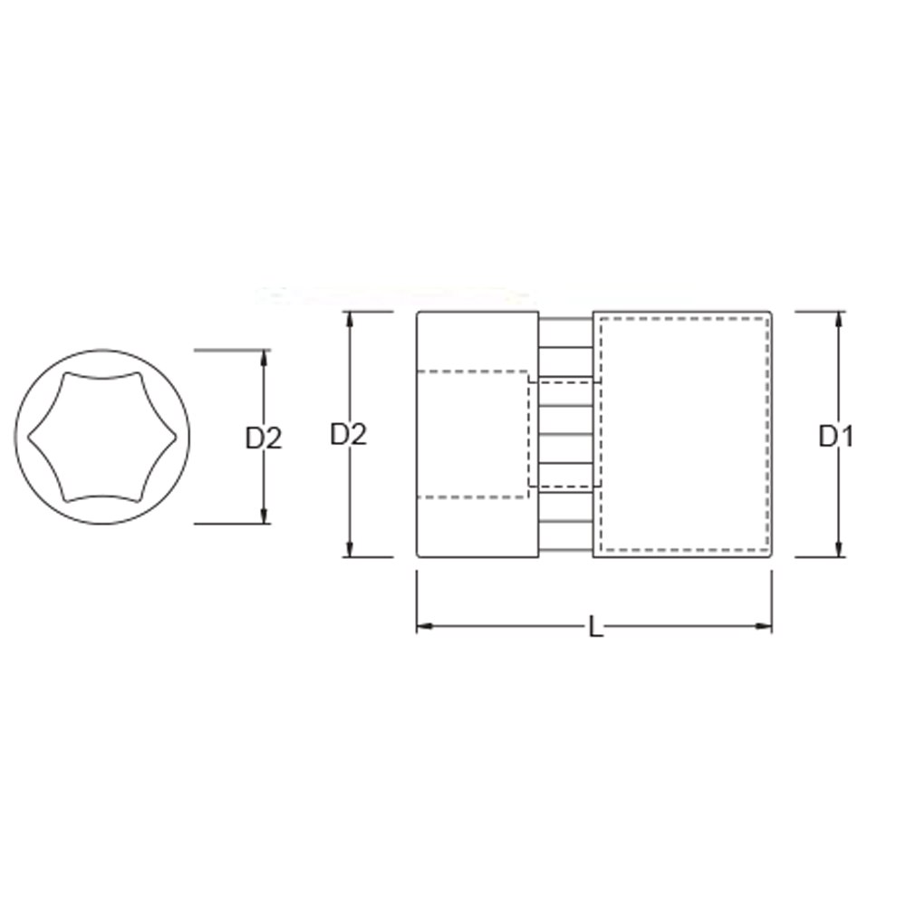 LLAVE COPA CORTA 131 CTE 1/2 X 14MM