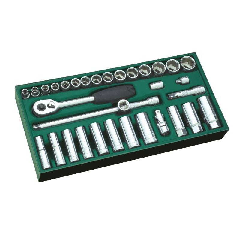 LLAVE COPA JGO MM 33PZS 6PTAS CTE 3/8 DE 8 A 24 MM