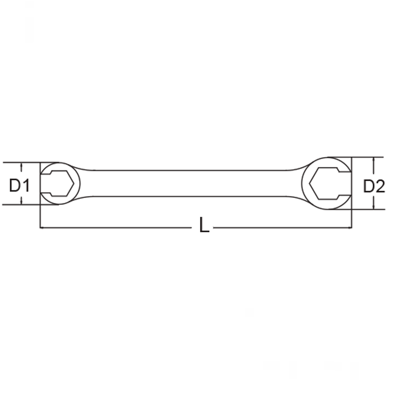 LLAVE PARA RACORES HEXAGONAL 8X10