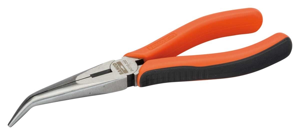 PINZA DE PUNTA MEDIA CAÑA CURVA 8"