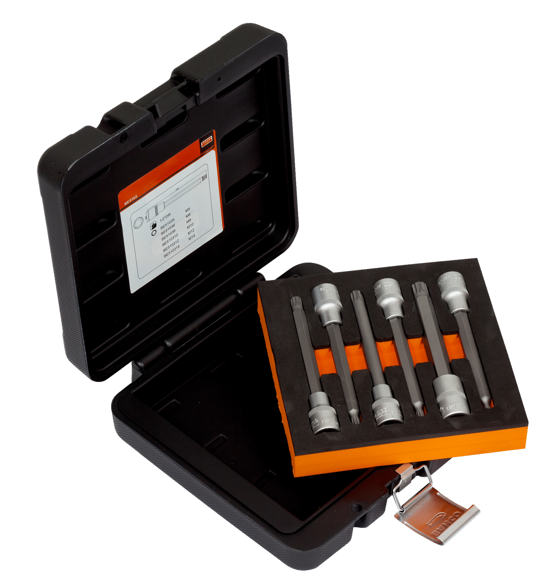 JGO DE COPAS PLURIDENTADA DE 1/2 LARGA 6 PZS 5 A 14MM