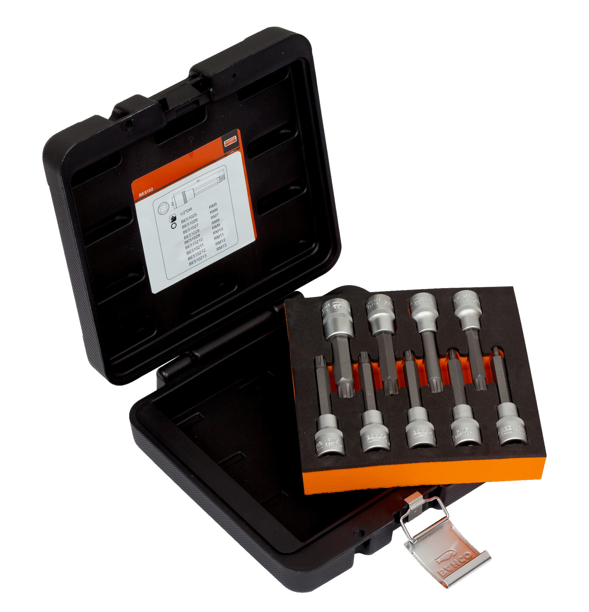 JGO DE COPAS PUNTA RIBE DE 1/2 9 PZS DE 5 A 13 MM