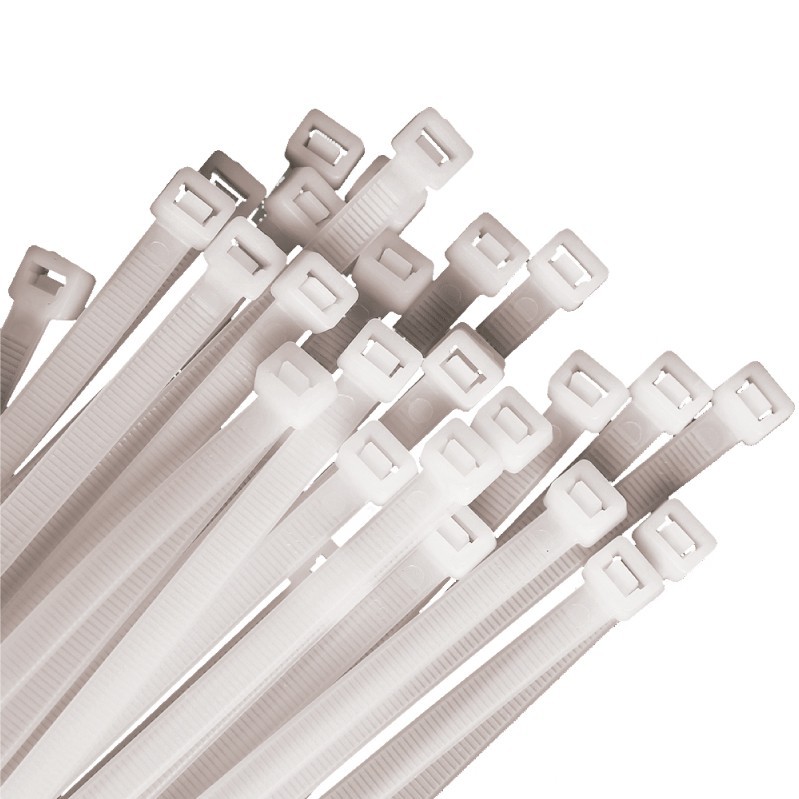 ABRAZADERA AMARRE PLASTICO X 100 UN BLANCO 011