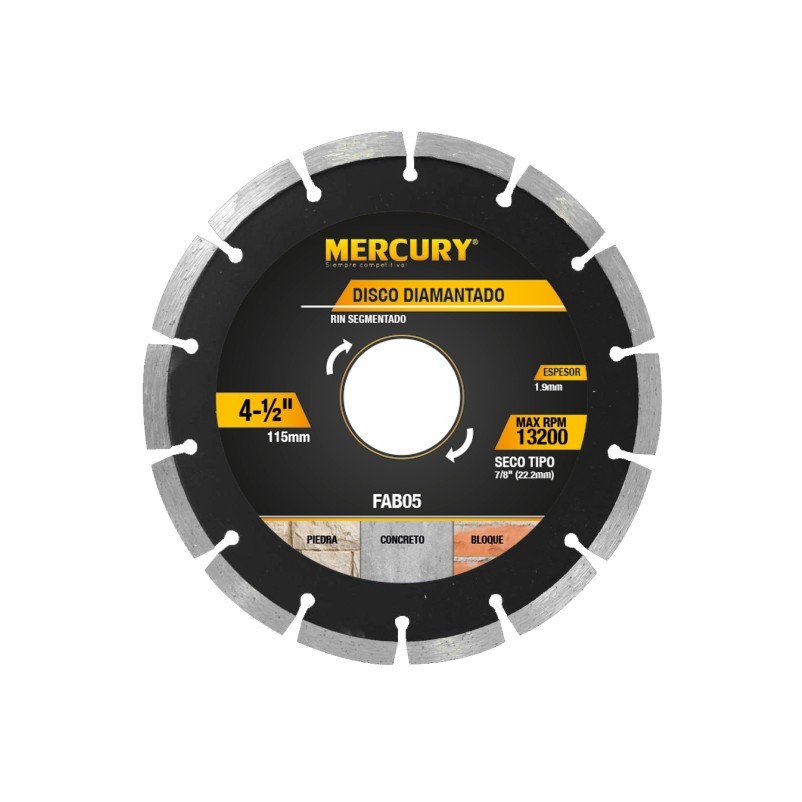 DISCO DIAMANTADO SEGMENTADO 4.1/2"