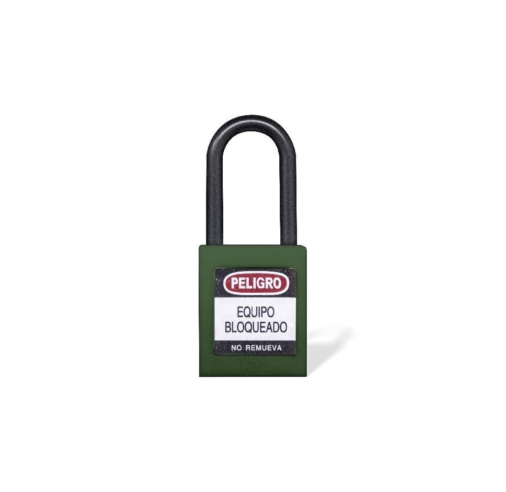 CANDADO DIELECTRICO ARCO NYLON CORTO 011 VERDE