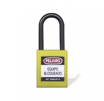 CANDADO DIELECTRICO ARCO NYLON CORTO 012 AMARILLO