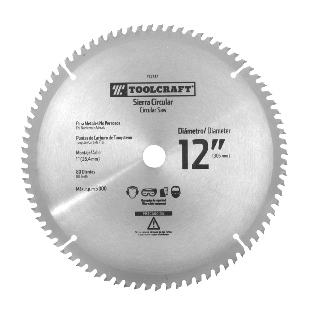 SIERRA CIRCULAR 12 X 1 X 80 DIENTES ALUMINIO REF. TC2337
