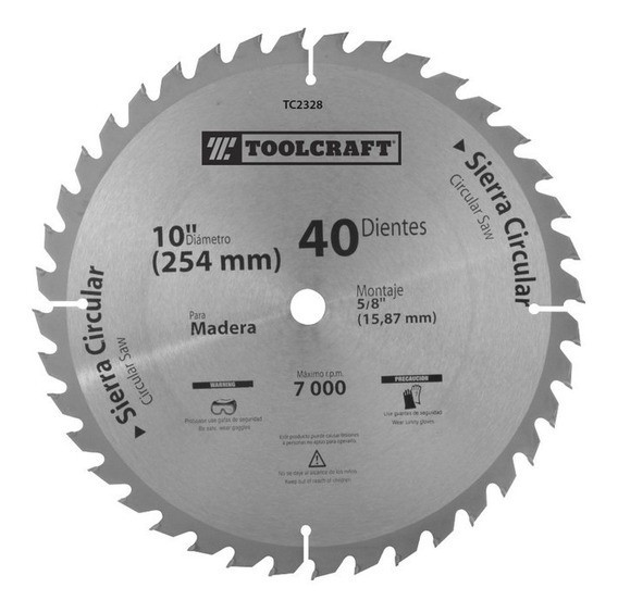 SIERRA MADERA 10 X 5/8 X 40 DIENTES REF. TC2329