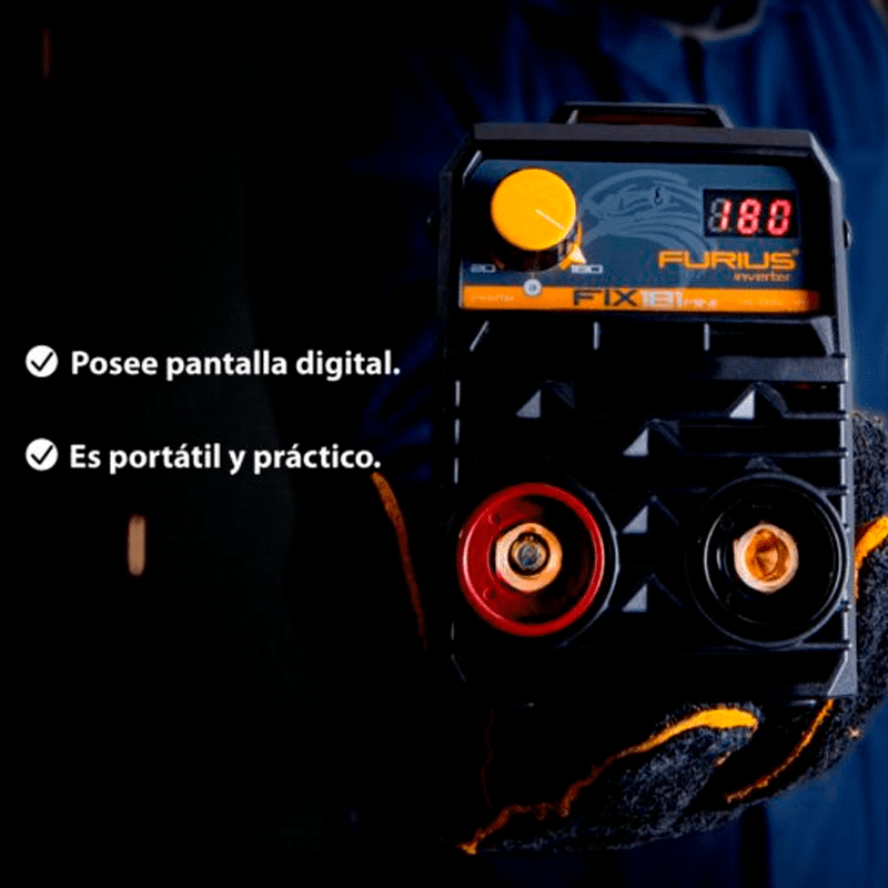 EQUIPO SOLDAR INVERSOR 180 AMP 110/220V REF. FURIUS FIX