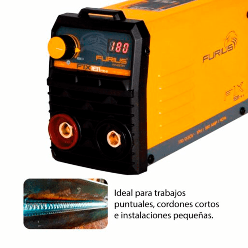 EQUIPO SOLDAR INVERSOR 180 AMP 110/220V REF. FURIUS FIX