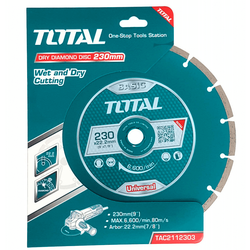 DISCO DIAMANTADO SEGMENTADO MULTIPROPOSITO 9"