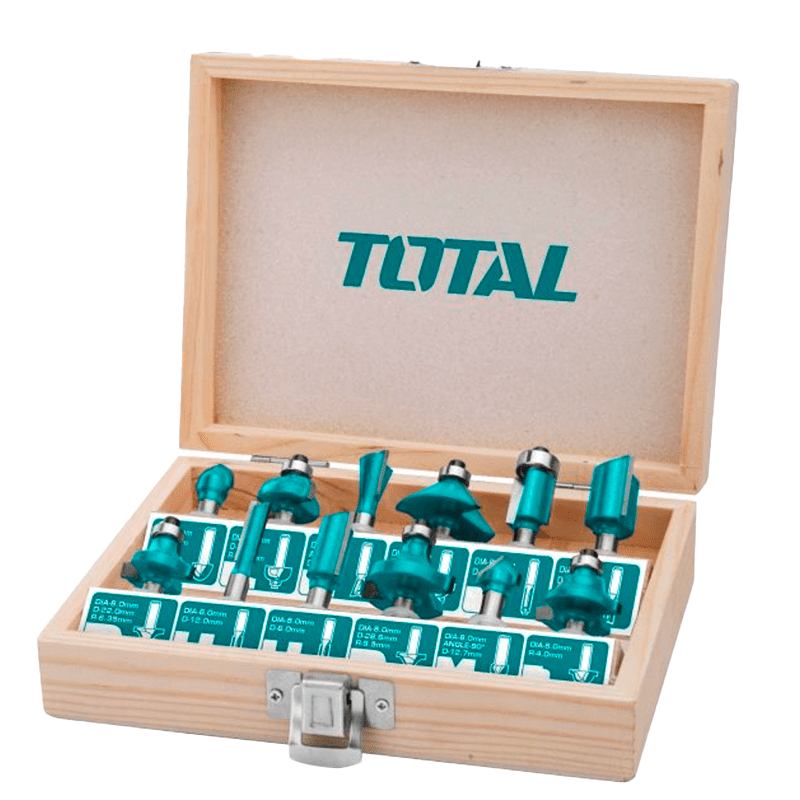 FRESAS RUTEADORA JG. 12 PIZ ESPIGO 1/2"