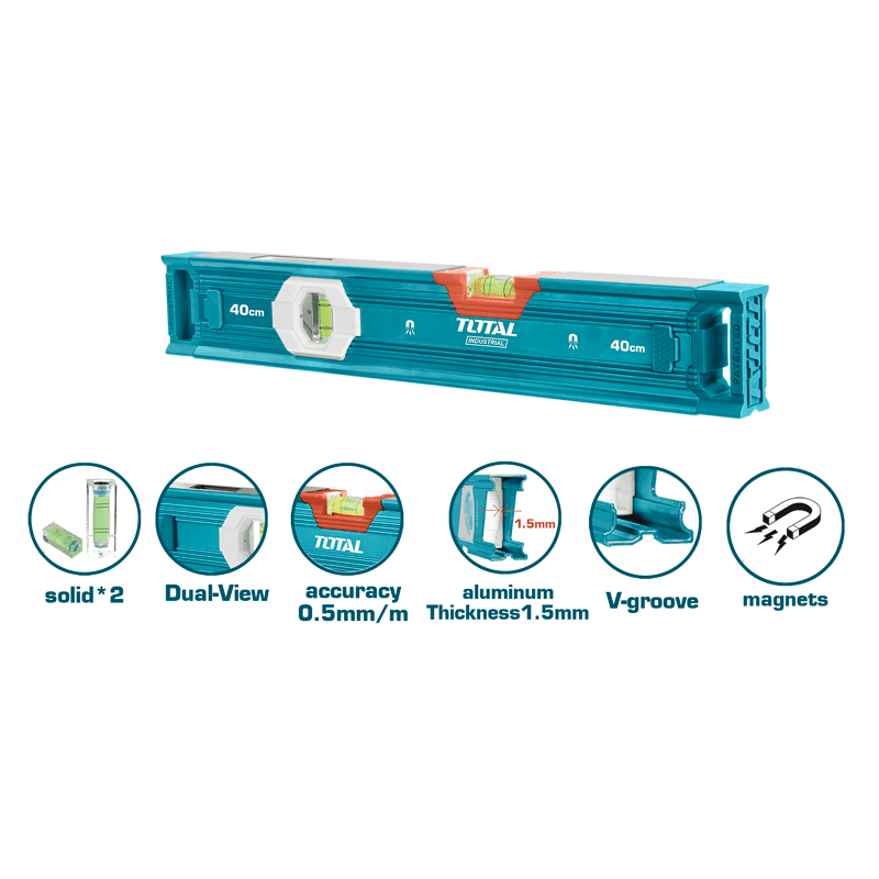 NIVEL DE BURBUJA MAGNETICO INDUST 40