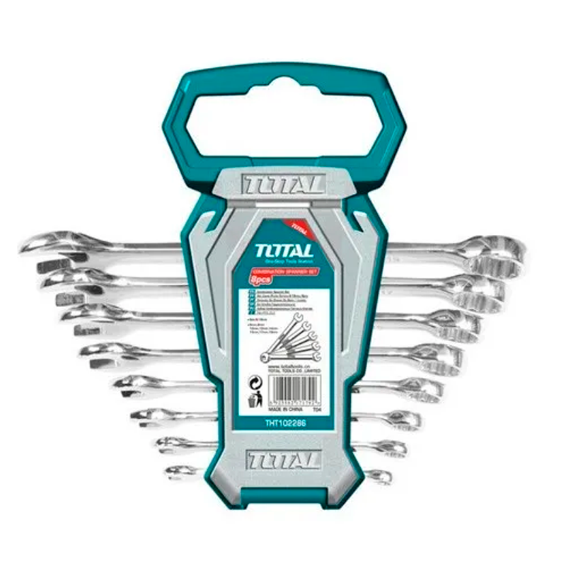 LLAVE COMBINADA JGO 6-19 MM INDUSTRIAL 8PZ