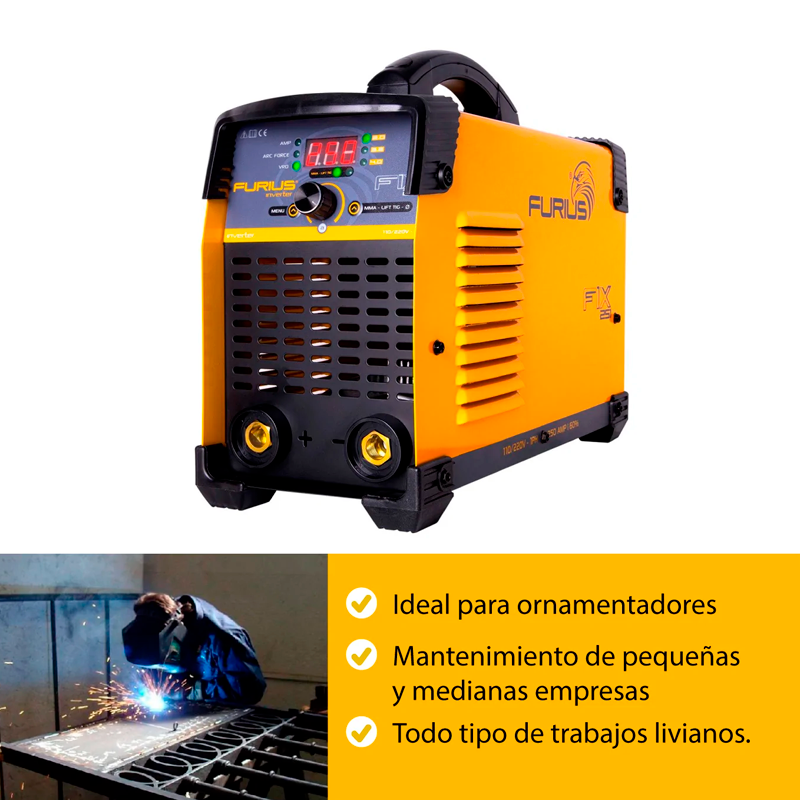 EQUIPO SOLDAR INVERSOR 250 AMP 110/220V REF. FURIUS FIX 251