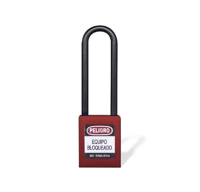 CANDADO DIELECTRICO ARCO NYLON LARGO 020 ROJO