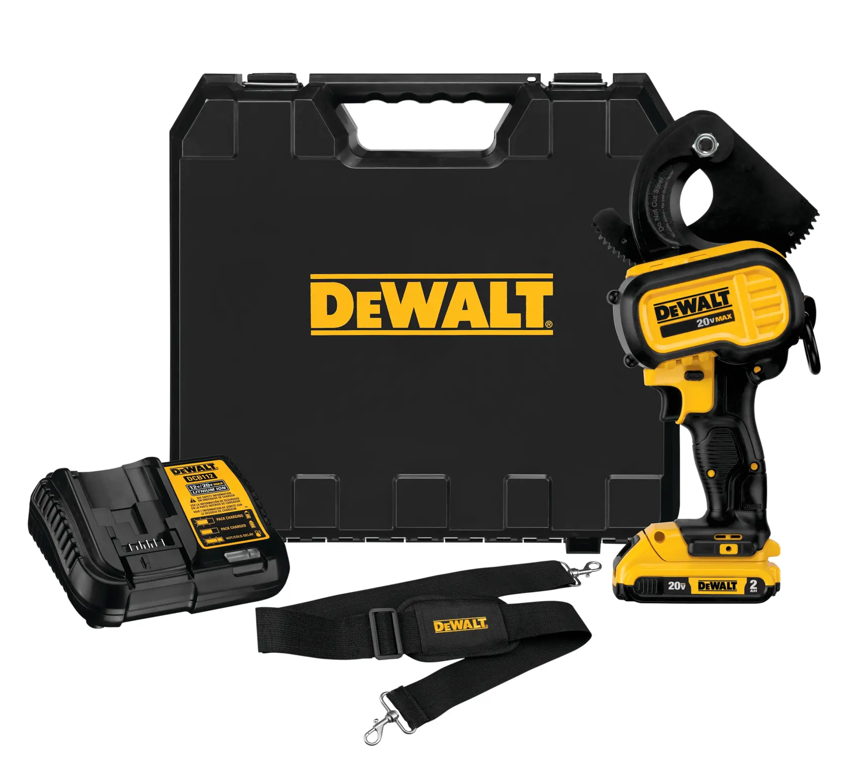 Cortacable Inalámbrico DeWalt 20V MAX para Cable hasta 750 MCM - FERRETERIA RHINO