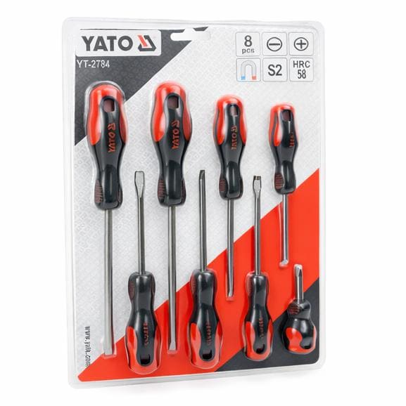 UEGO DE DESTORNILLADORES  YATO x 8 PZS