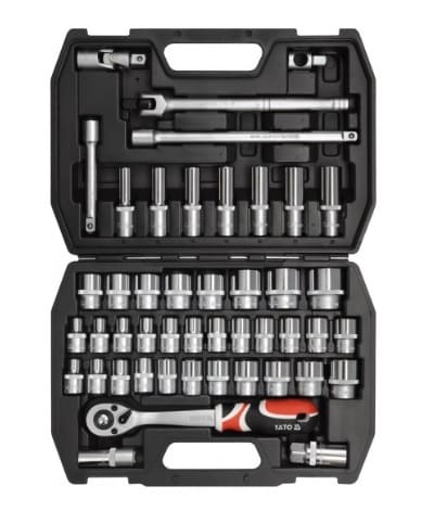 Juego de Copas Mixtas 1/2" (MM/PULG) - 46 Piezas YATO