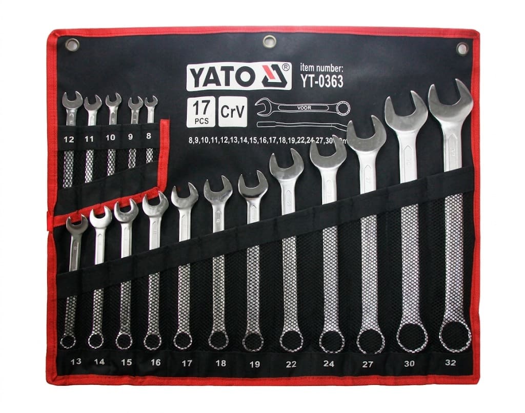 Juego de Llaves Combinadas 17 Piezas (8-32mm) YATO -