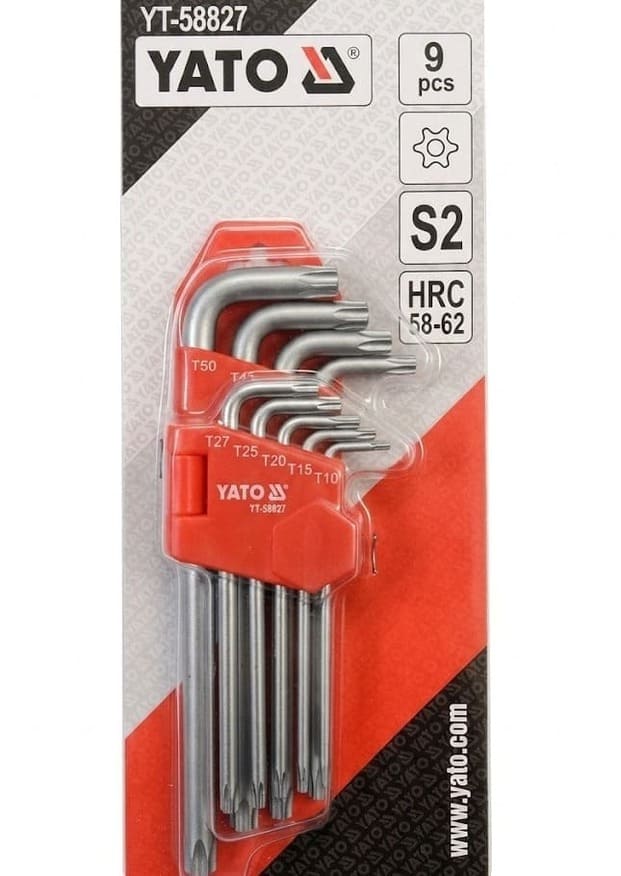 JGO DE LLAVES TORX DE SEGURIDAD X 9PZS  YATO