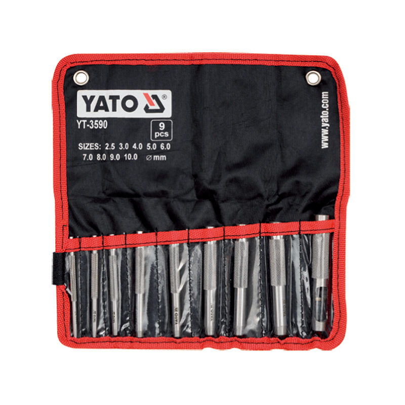 JUEGO DE SACABOCADO X 9 PZS (2.5 - 10MM) YATO