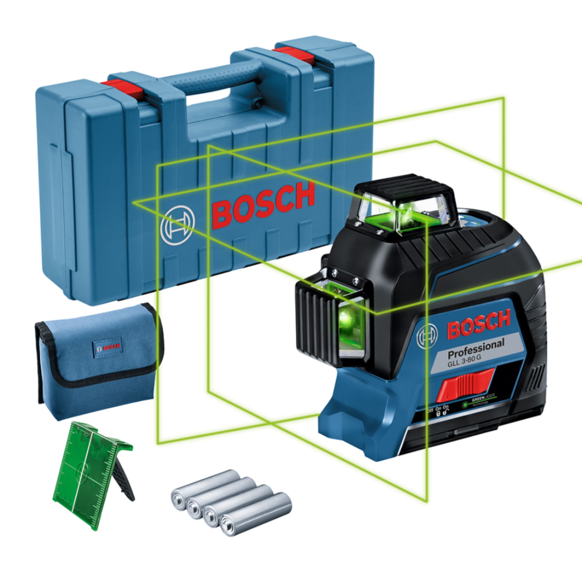 Nivel láser Bosch GLL 3-80 G FERRETERIA RHINO