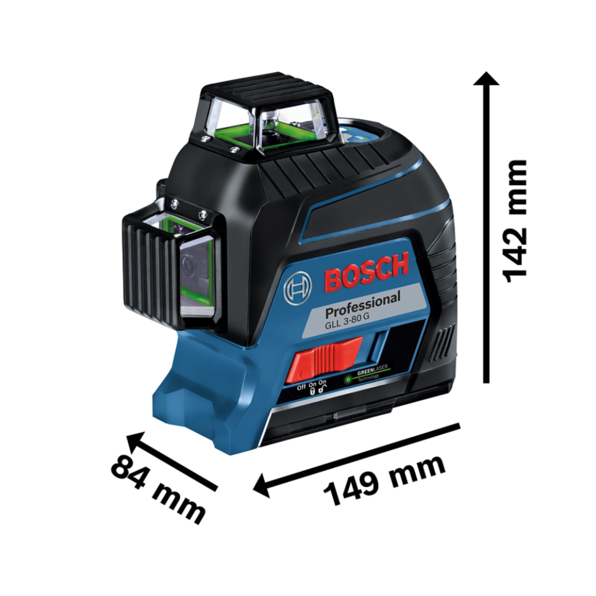 Nivel láser Bosch GLL 3-80 G FERRETERIA RHINO