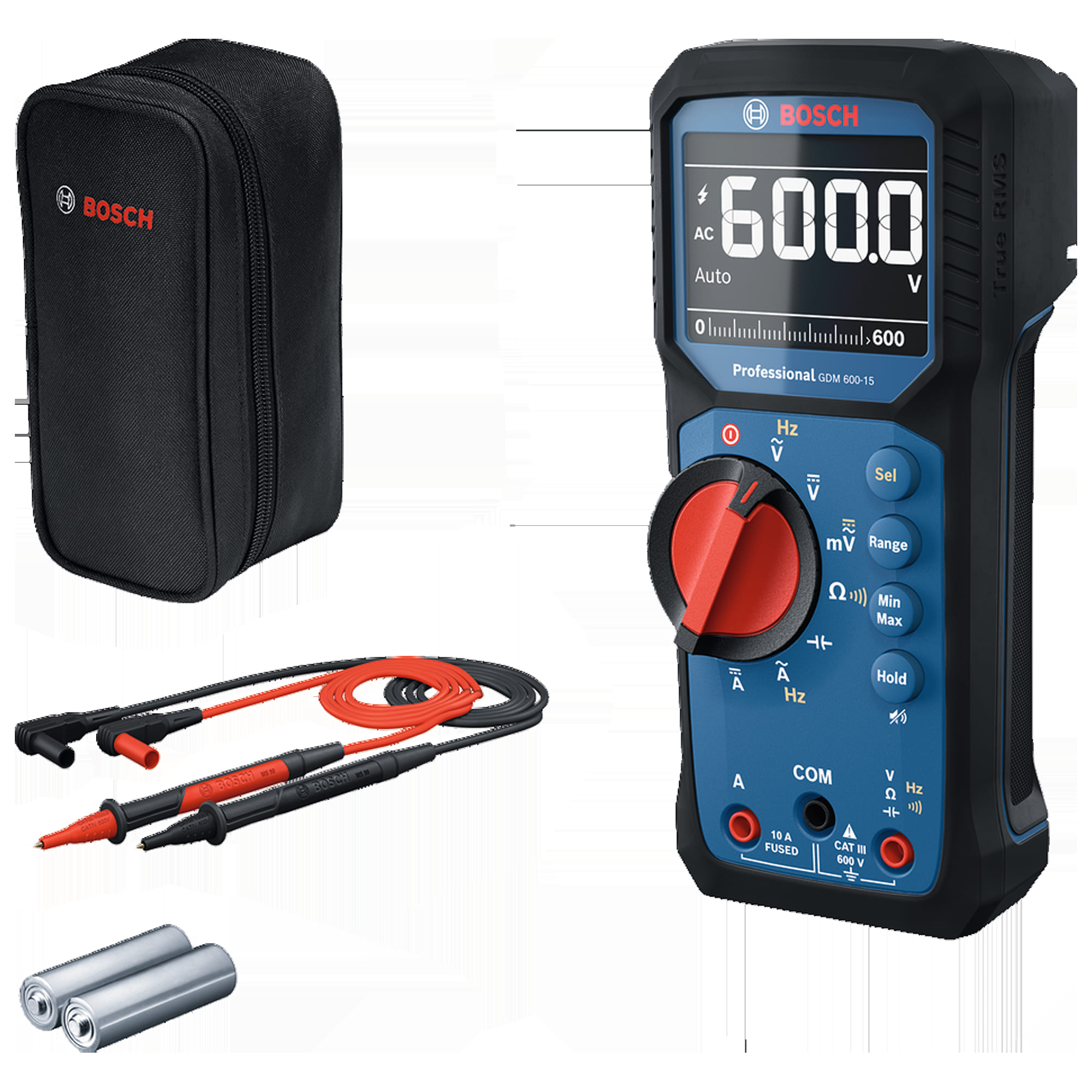 Multímetro digital Bosch GDM 600 Ferreteria Rhino