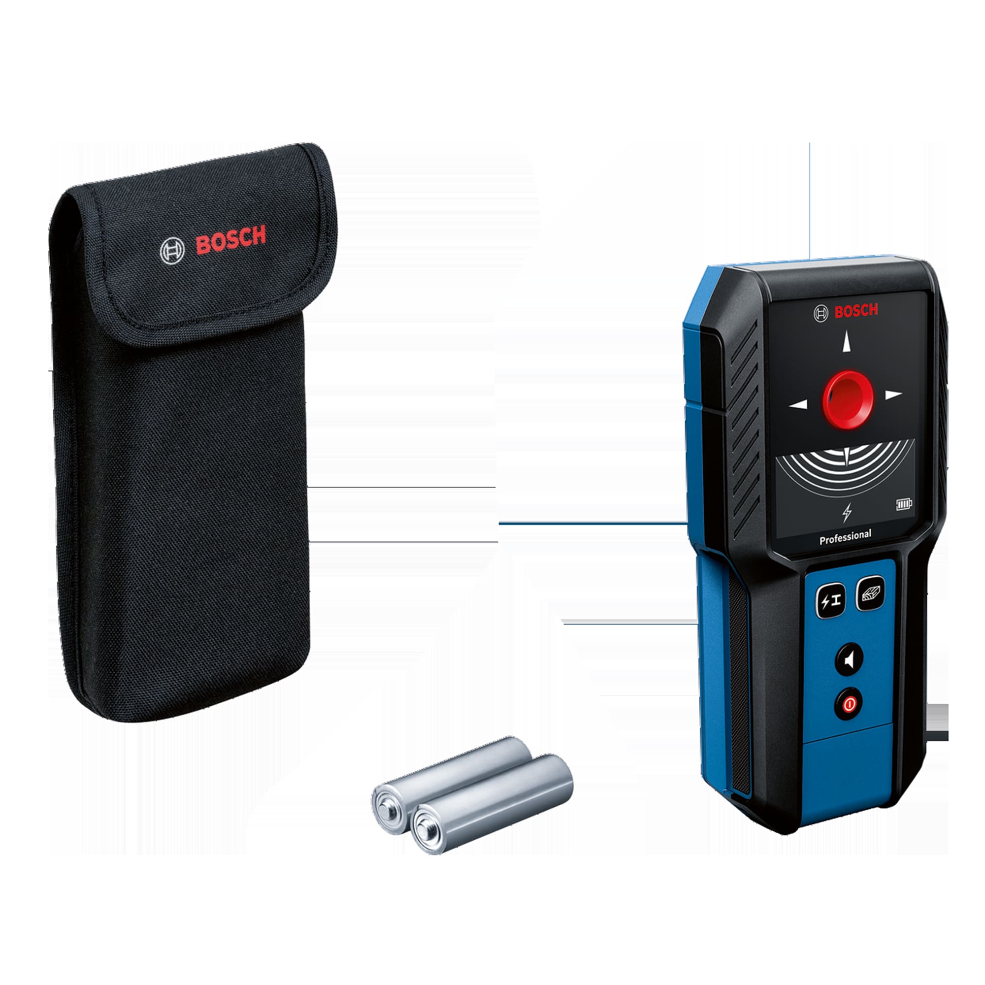 Detector de materiales Bosch GMS 120-27 FERRETERIA RHINO