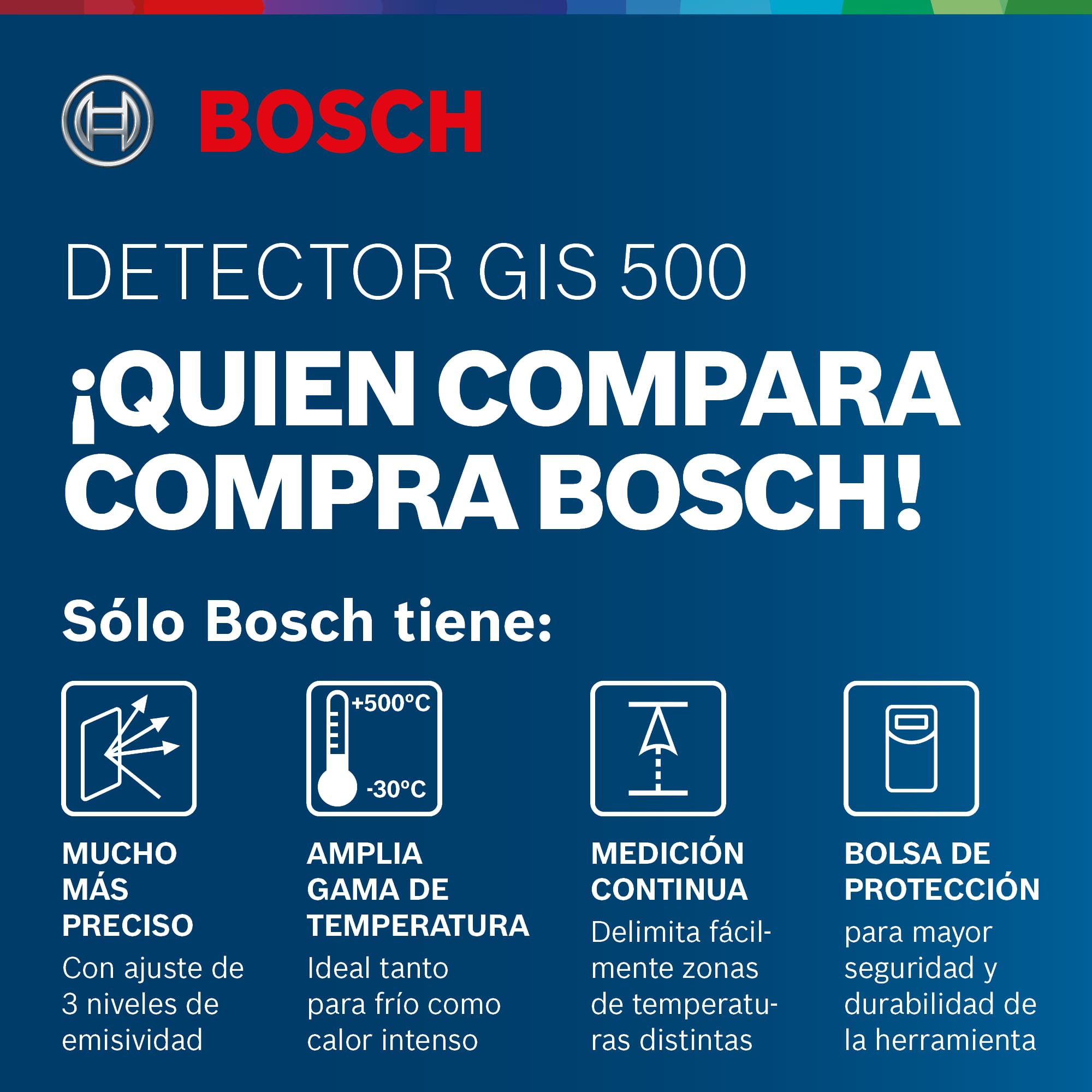 Medidor de temperatura Bosch GIS 500 Ferreteria Rhino