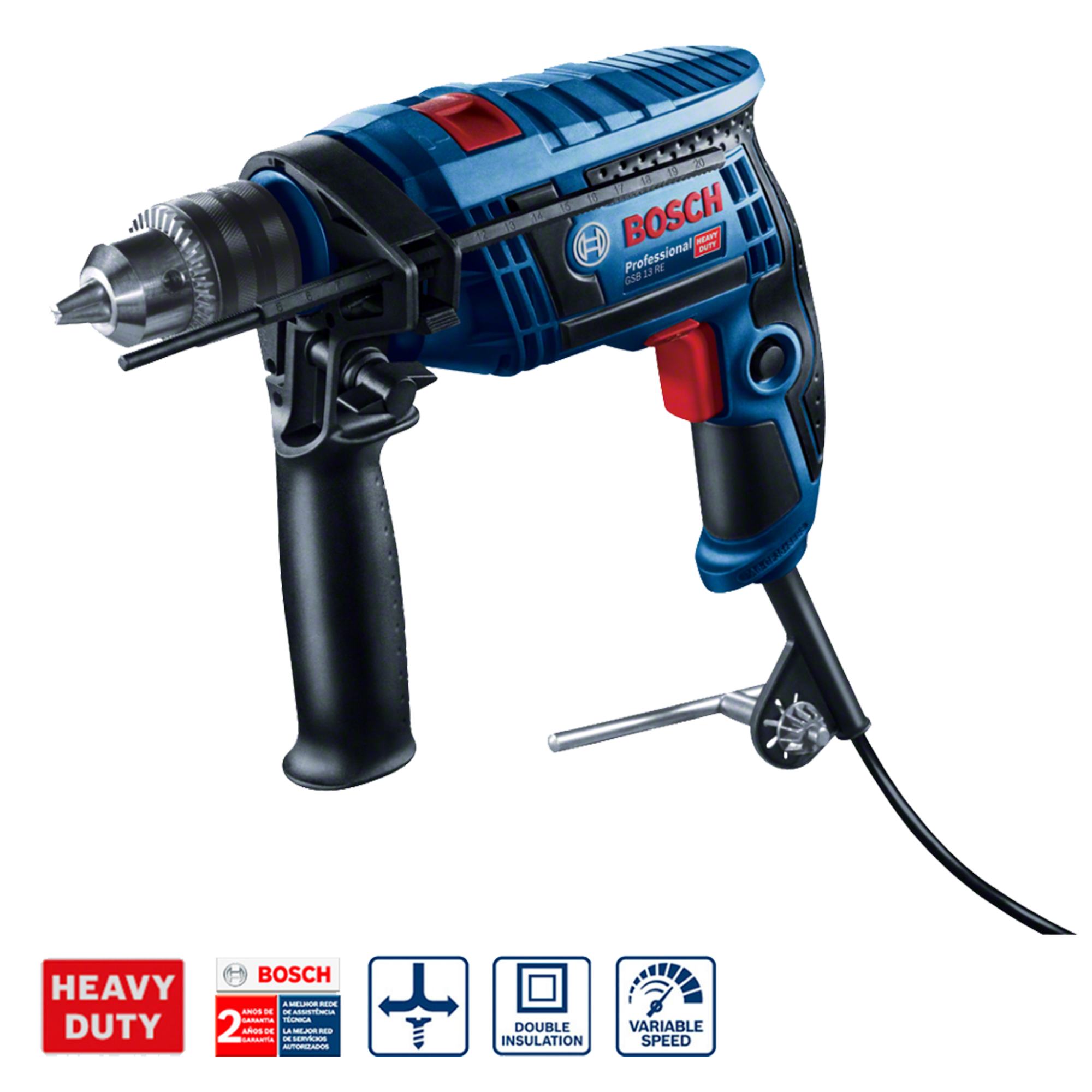 Taladro Percutor Bosch GSB 13 RE 650W 110V