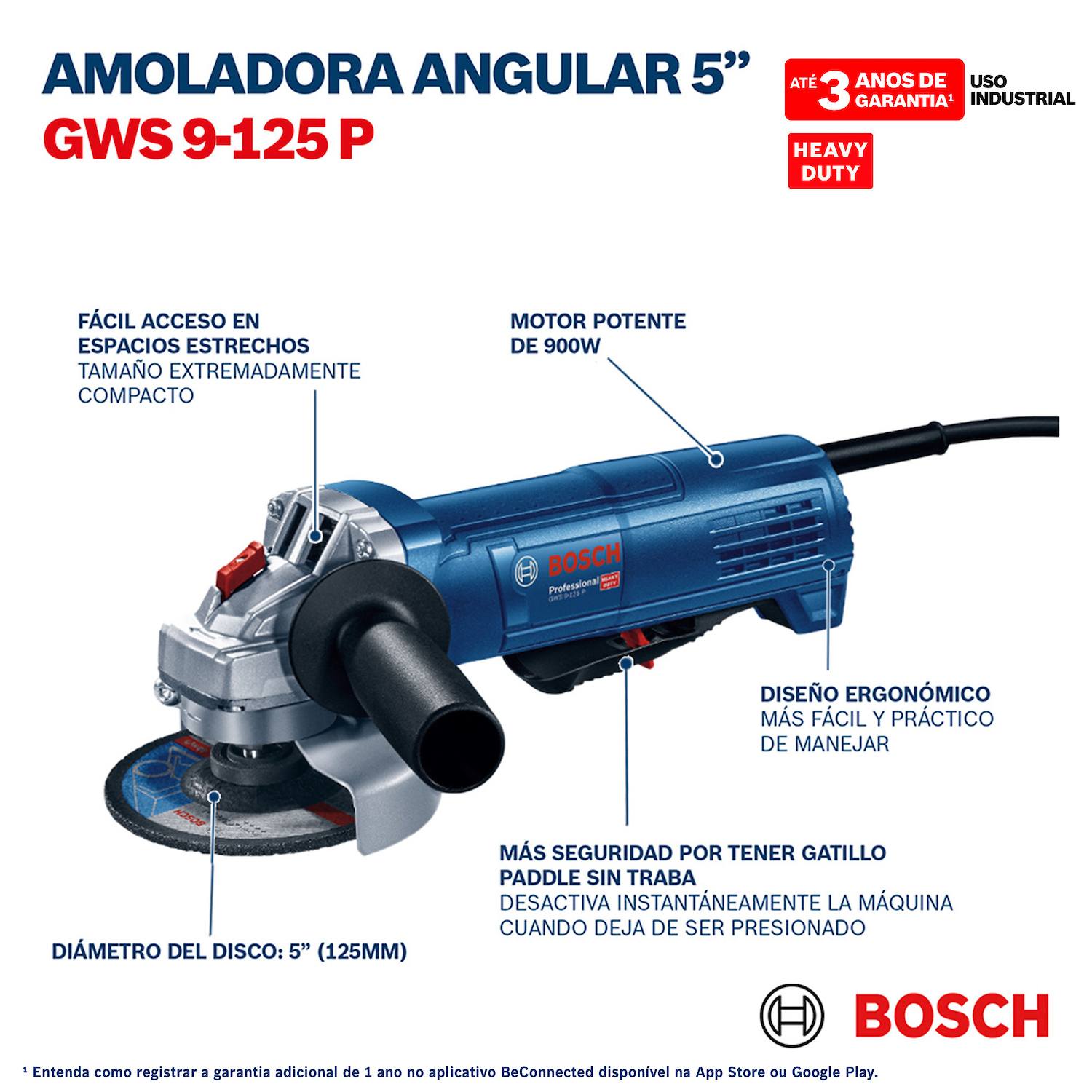 mini pulidora bosch gws 9-125 p ferreteria rhino