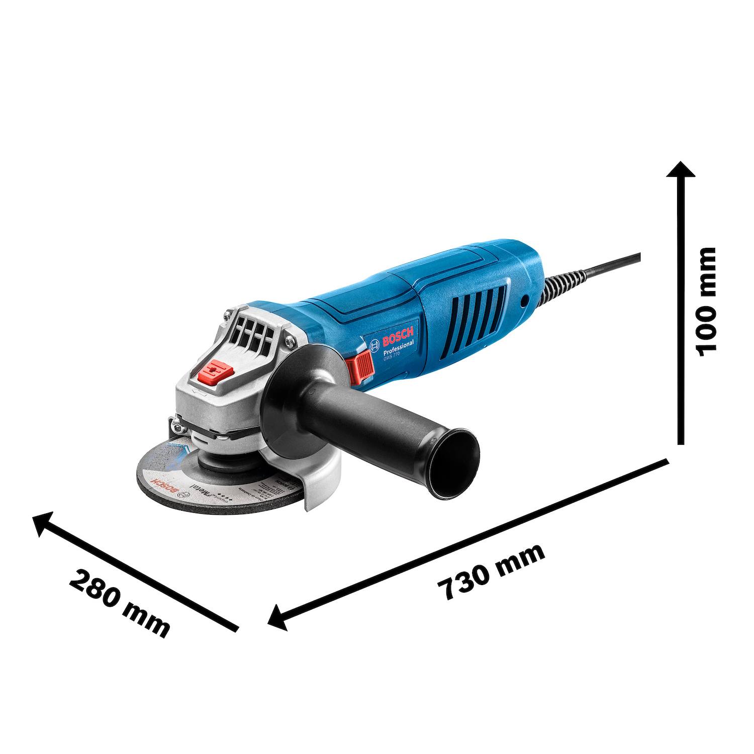 Pulidora Angular Bosch GWS 770 Professional 770W 110V ferreteria rhino