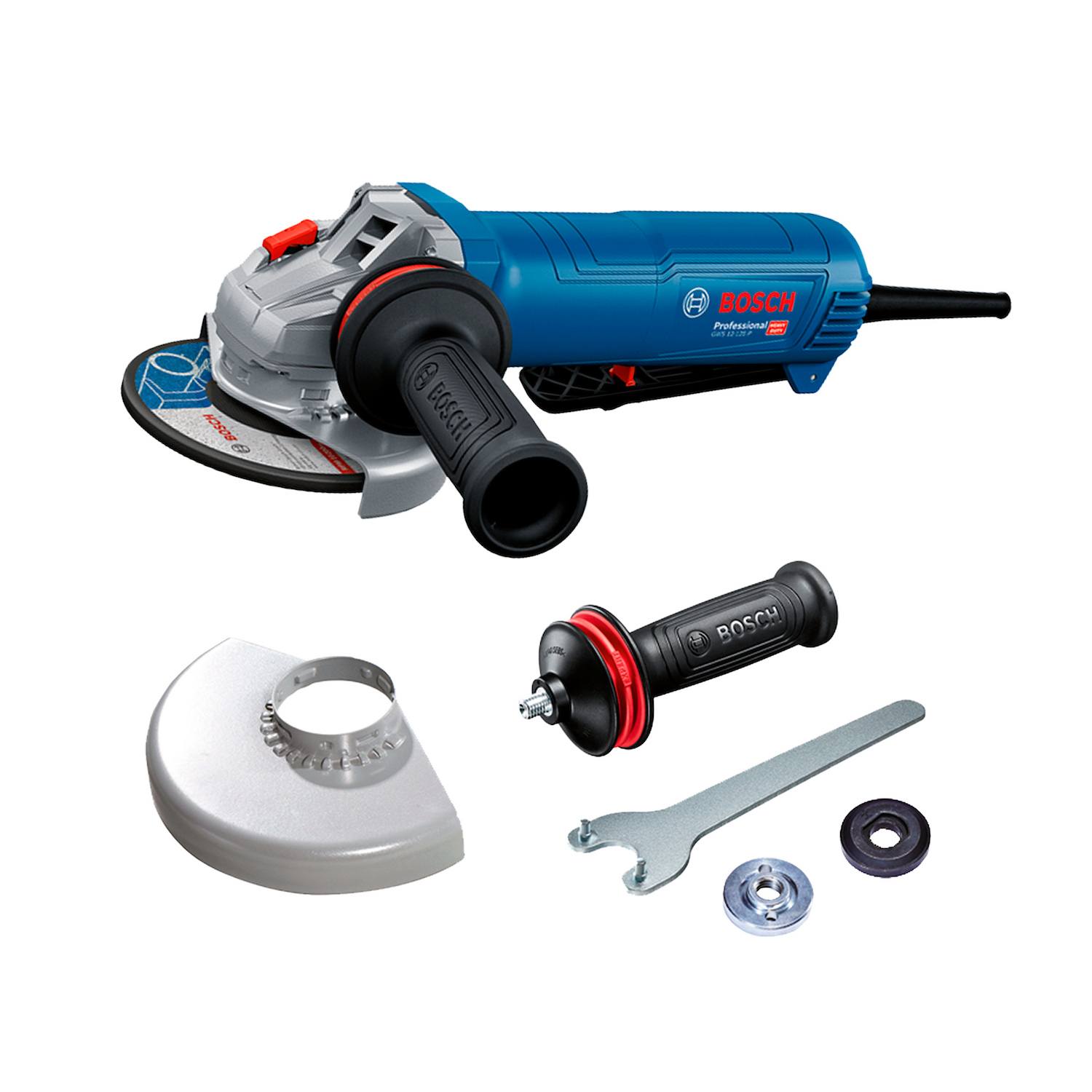 Pulidora Bosch, Bosch GWS 12-125 P, Pulidora angular 5 pulgadas, Amoladora Bosch, Pulidora con gatillo hombre muerto, Herramientas Bosch Heavy Duty, Corte de metal industrial, Bosch Professional, Herramientas eléctricas Colombia, Ferretería industrial