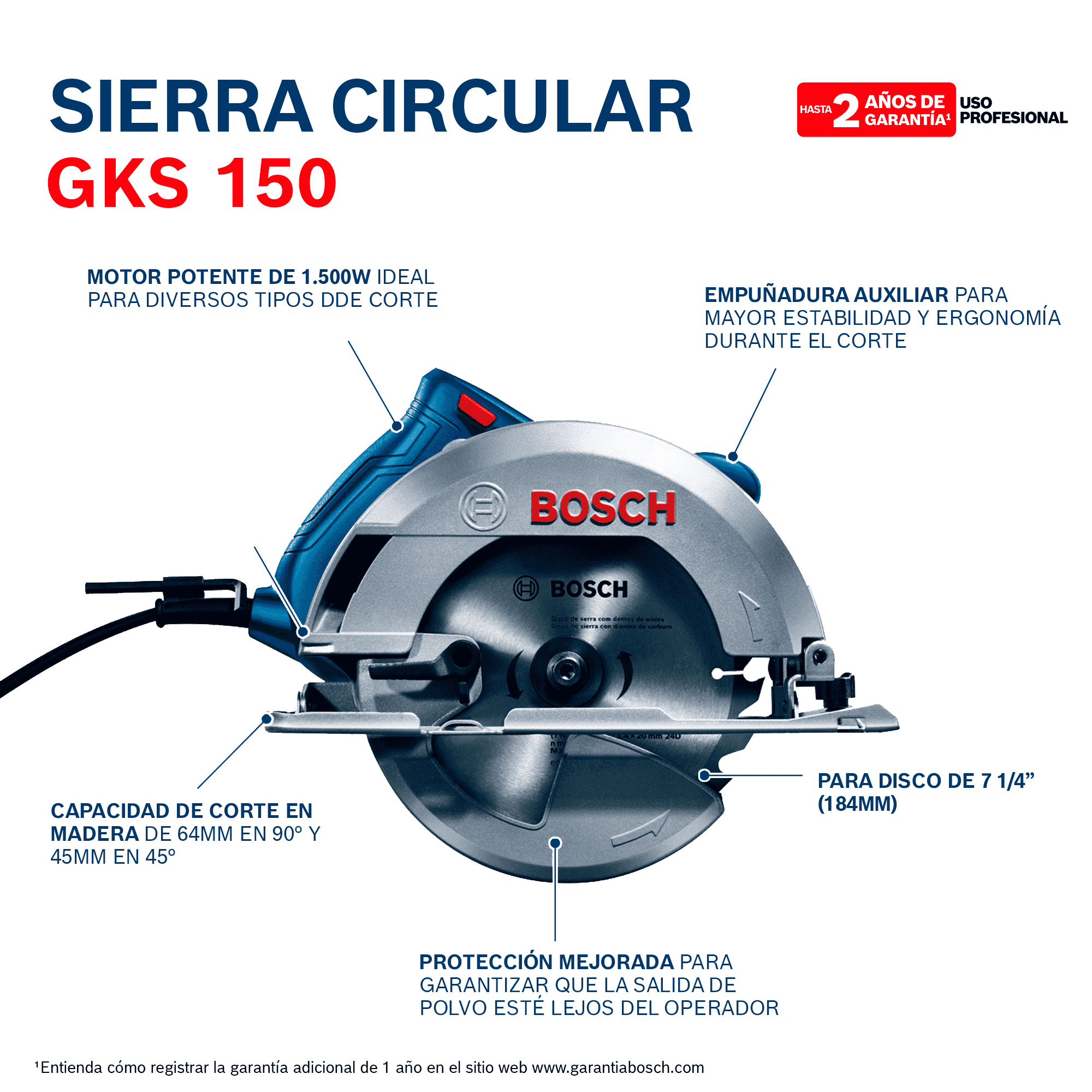 sierra circular bosch gks 150 Ferreteria rhino