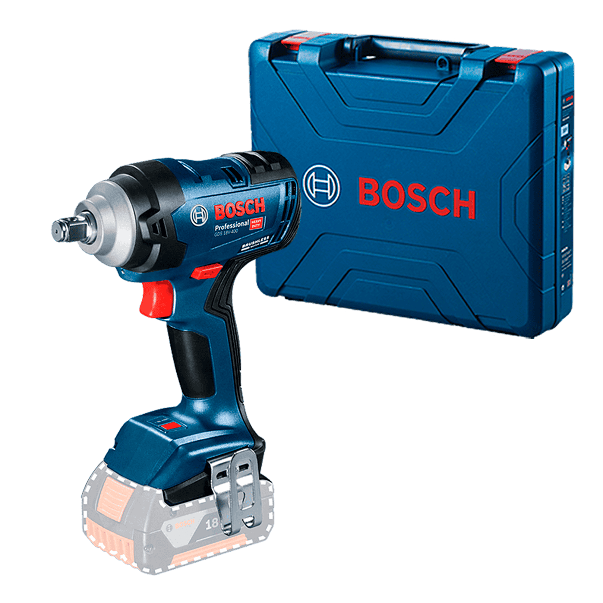 Llave de impacto Bosch 18V 400 ferreteria rhino
