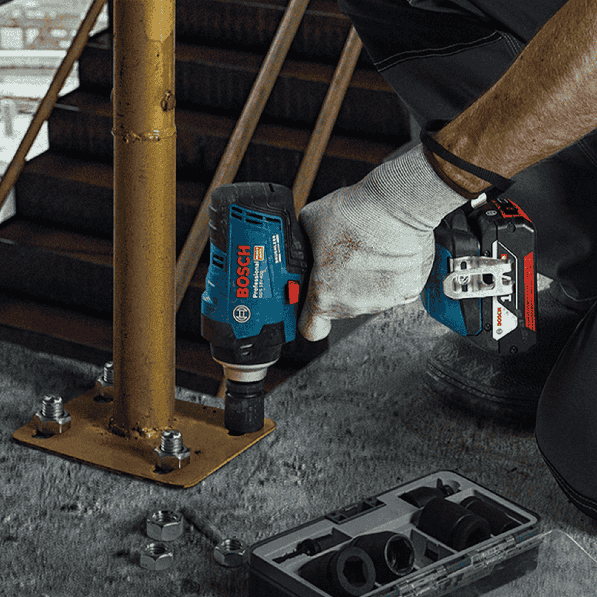 Llave de impacto Bosch 18V 400 ferreteria rhino