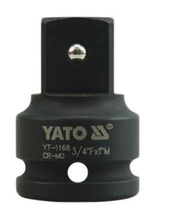 Adaptador de Impacto Profesional 3/4" (H) a 1" (M) YATO
