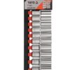 Juego de Copas Largas de 1/2" (10-24mm) x 10 Piezas YATO