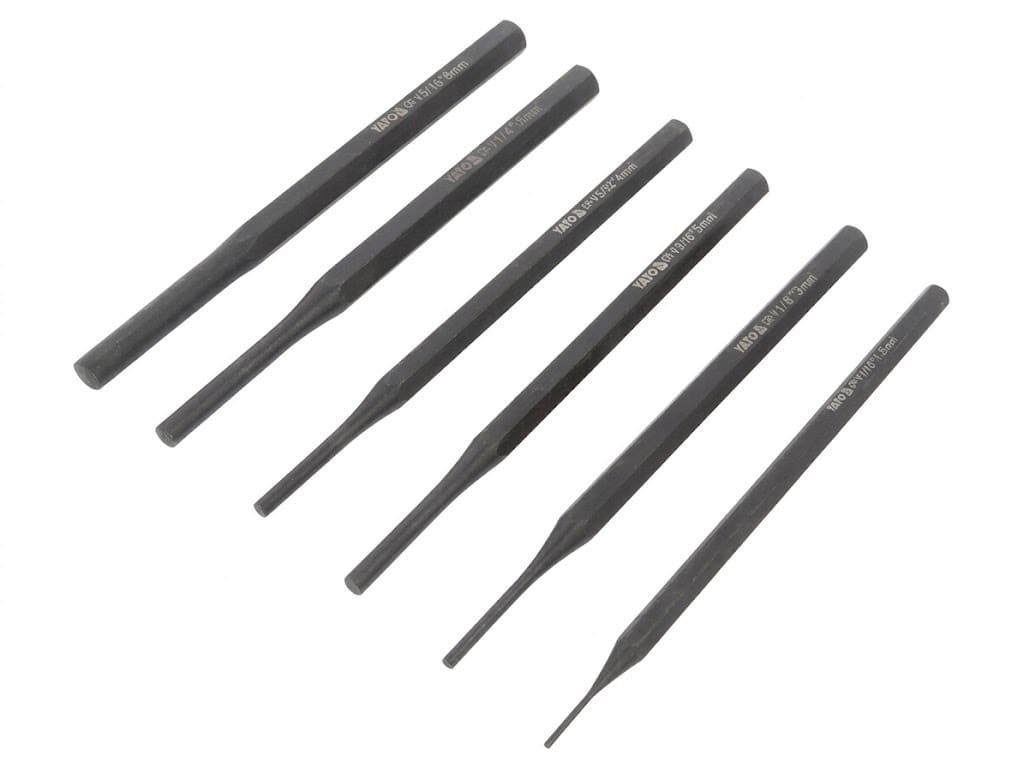 Juego de Punzones Botadores x 6 Piezas Profesional YATO