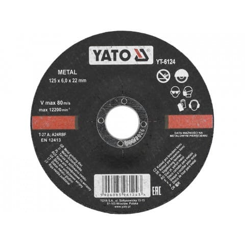 Disco Pulir Metal 5 Pulgadas x 1/4 YATO