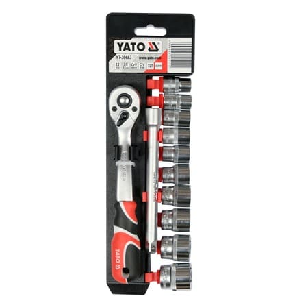 Juego de Copas / Dados 3/8" de 10 a 19mm (12 Piezas) YATO