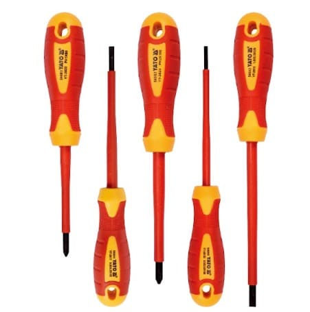 Juego de Destornilladores Aislados 1000V (5 Piezas) YATO