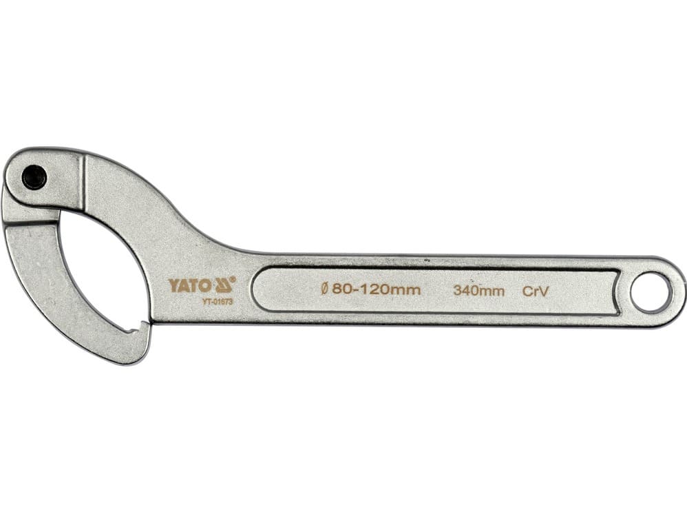 LLAVE DE GANCHO ARTICULADA PROFESIONAL 80-120MM YATO