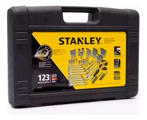 Juego de Copas Stanley 123 Piezas 1/4 y 3/8 Mixto 94-374 - Image 2
